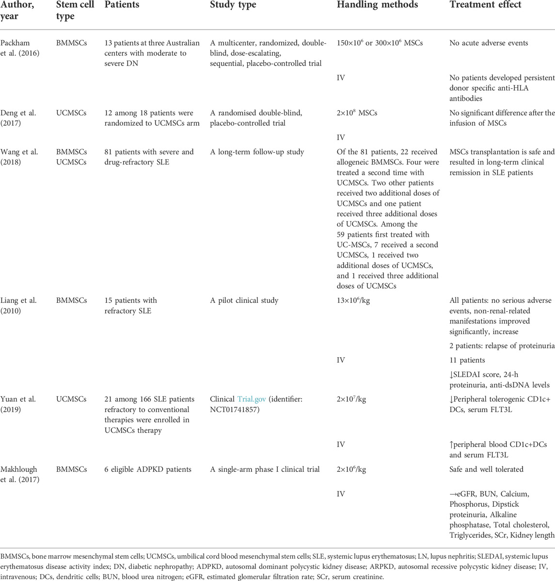 間充質(zhì)干細胞治療慢性腎病的臨床應用研究
