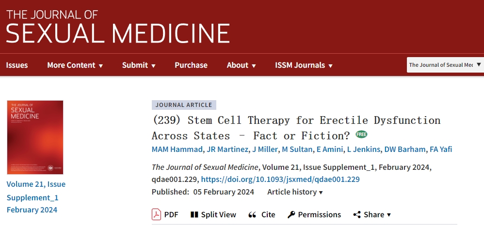 美國各州干細胞治療勃起功能障礙是事實(shí)還是虛構？