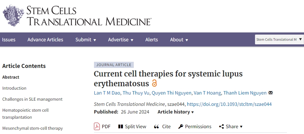 系統性紅斑狼瘡的當前細胞療法