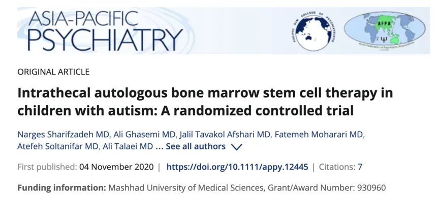 2020年干細胞治療自閉癥臨床案例 2020年干細胞治療自閉癥臨床案例