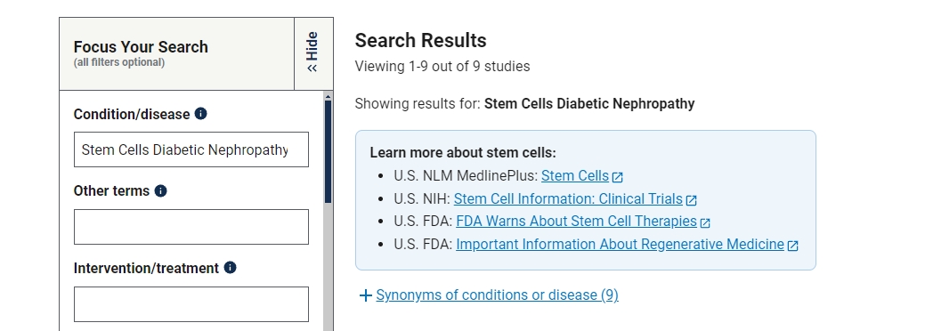 干細胞治療糖尿病腎病的臨床研究進(jìn)展