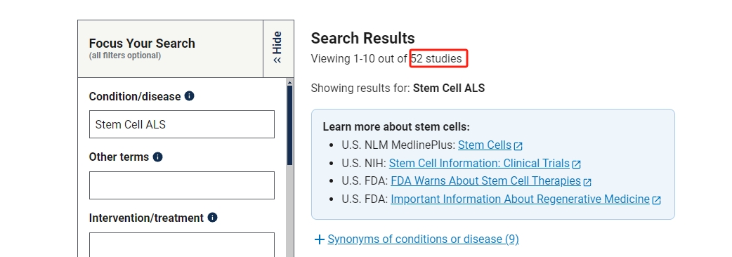 干細胞治療漸凍癥的臨床研究進(jìn)展