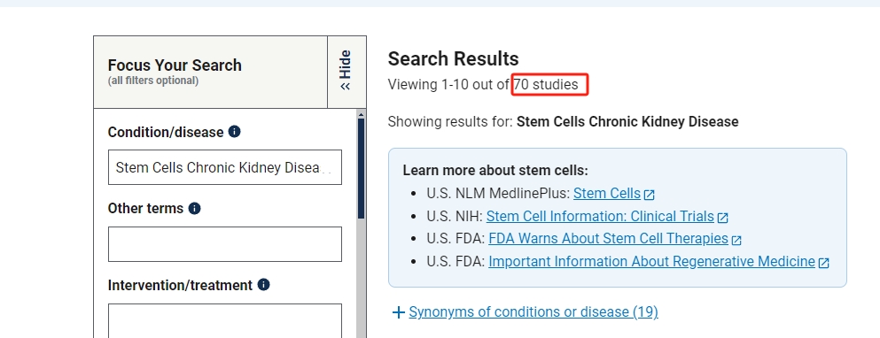 干細胞治療慢性腎病的臨床研究進(jìn)展