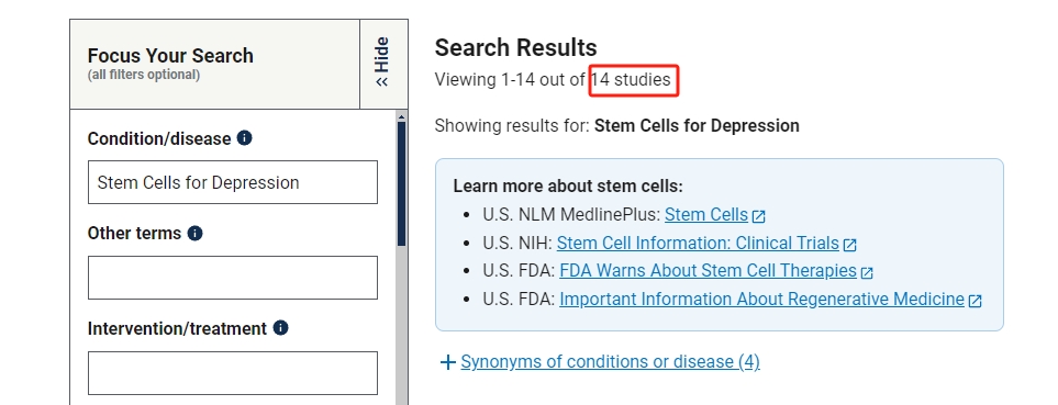 干細胞治療抑郁癥的臨床研究進(jìn)展