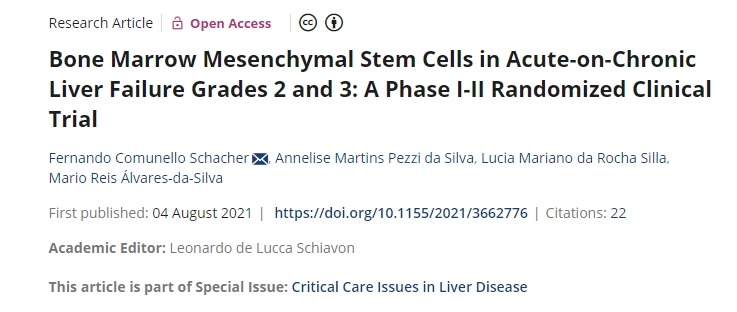 骨髓間充質(zhì)干細胞在 2 級和 3 級急性慢性肝衰竭中的應用：I-II 期隨機臨床試驗