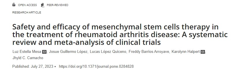 間充質(zhì)干細胞治療類(lèi)風(fēng)濕關(guān)節炎疾病的安全性和有效性：臨床試驗的系統評價(jià)和薈萃分析