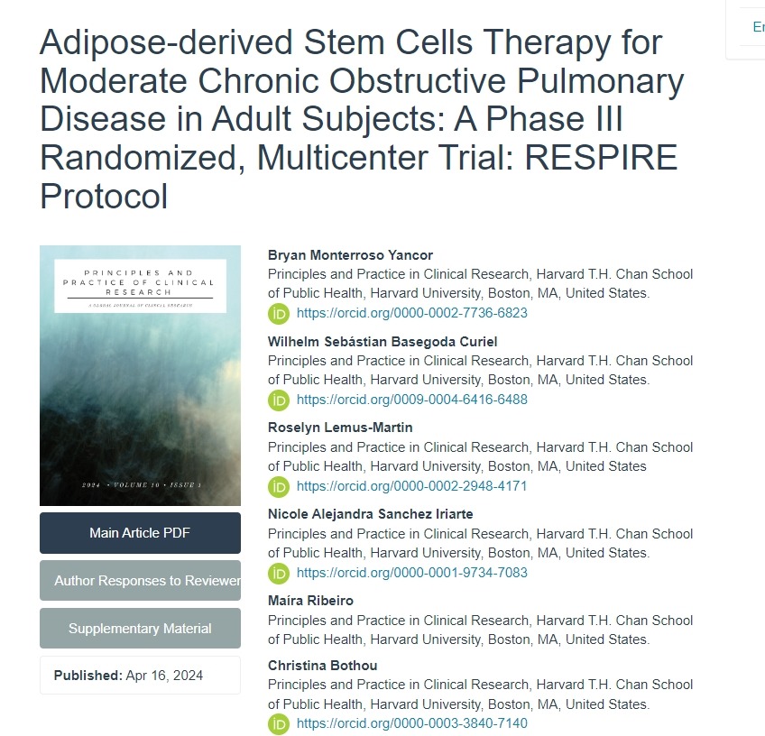 脂肪干細胞治療成人中度慢性阻塞性肺?。阂豁桰II期隨機、多中心試驗：RESPIRE方案