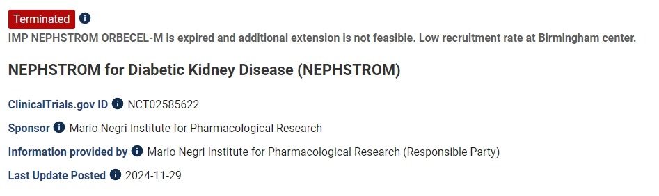 間充質(zhì)干細胞治療糖尿病腎病的安全性和初步療效