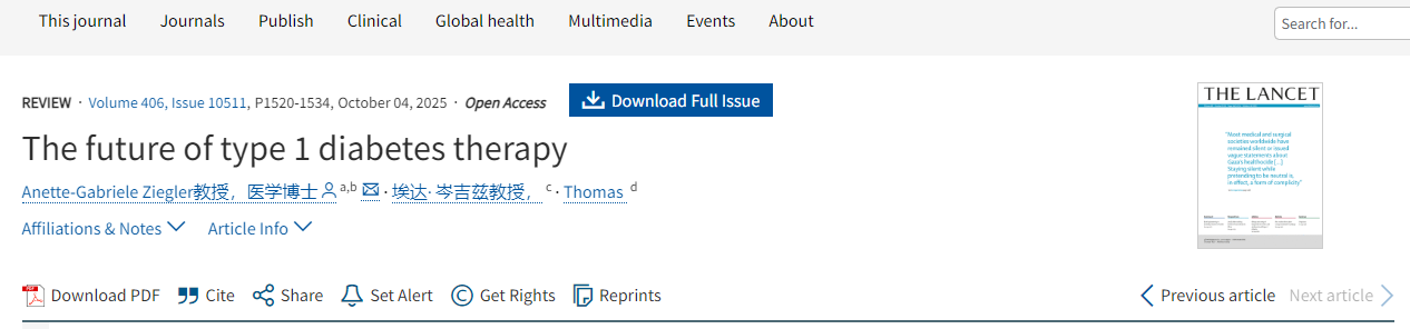 1型糖尿病治療的未來(lái)