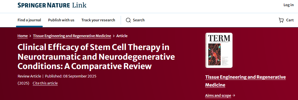 干細胞療法在神經(jīng)創(chuàng  )傷和神經(jīng)退行性疾病中的臨床療效：一項比較綜述