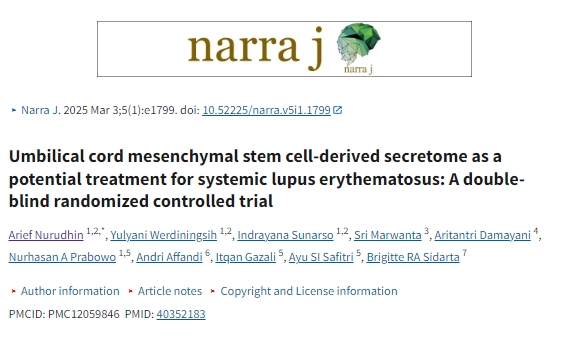 臍帶間充質(zhì)干細胞來(lái)源的分泌物作為系統性紅斑狼瘡的潛在治療方法：一項雙盲隨機對照試驗