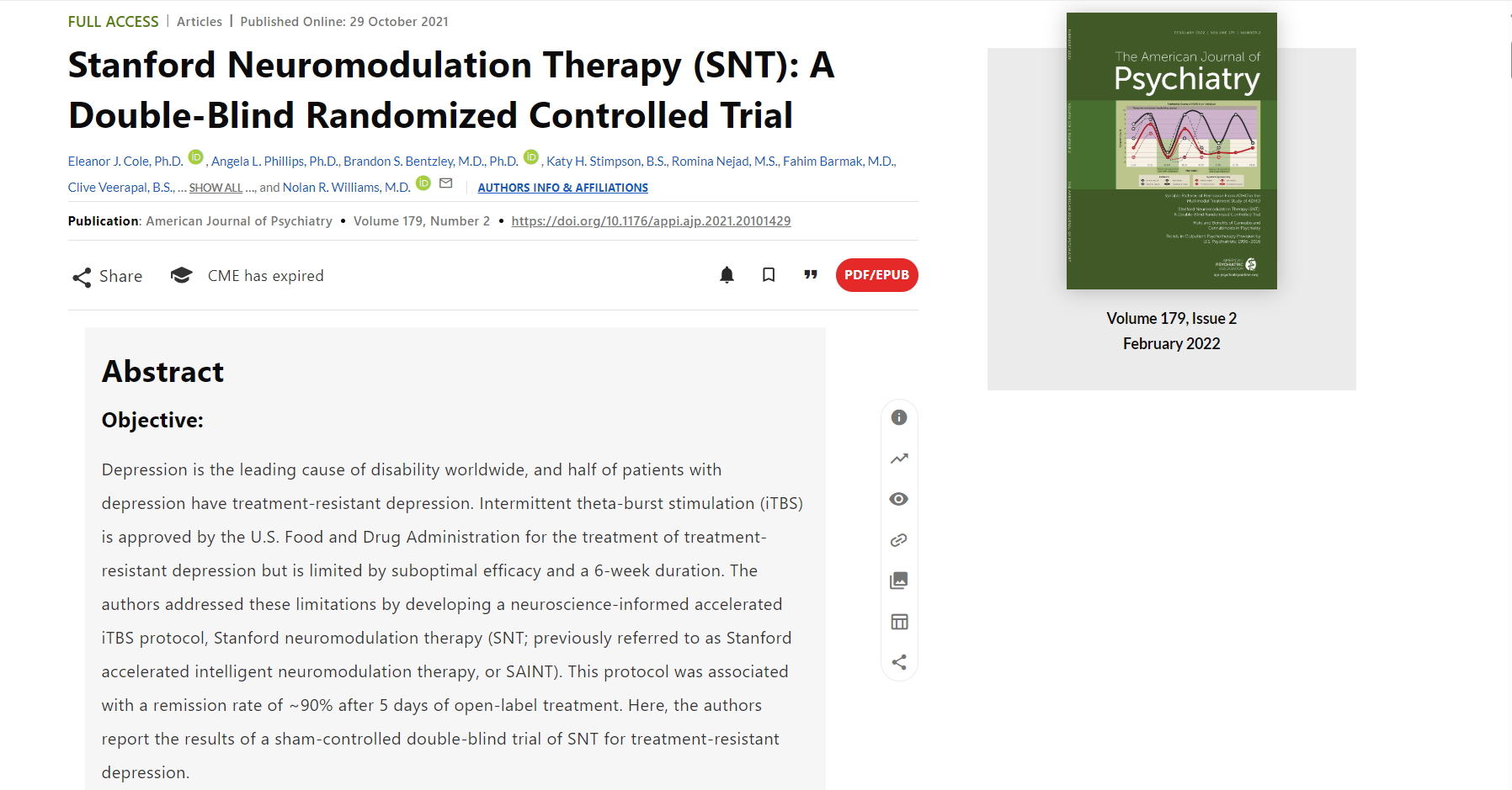 斯坦福神經(jīng)調節療法 (SNT):一項雙盲隨機對照試驗 斯坦福神經(jīng)調節療法 (SNT):一項雙盲隨機對照試驗