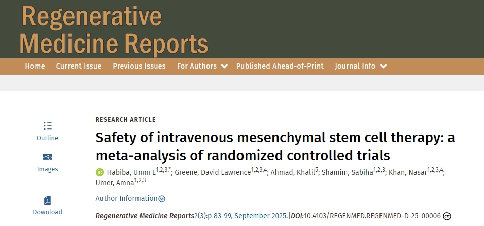 靜脈間充質(zhì)干細胞治療的安全性：隨機對照試驗的薈萃分析