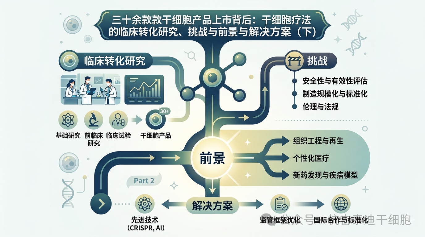 三十余款干細胞產(chǎn)品上市背后：干細胞療法的臨床轉化研究、挑戰與前景與解決方案（下）