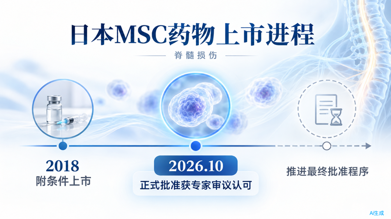 日本MSC藥物上市進(jìn)程